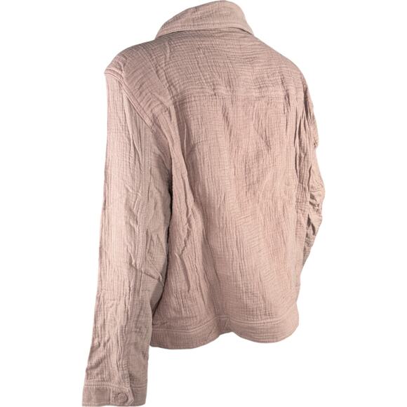 Isaac Mizrahi Live! Bridgehampton Cotton Gauze Jacket Pure Cone 2X NWOT - Picture 2 of 13